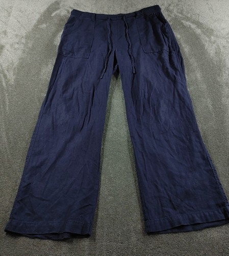Trousers womens 12 navy - m&s,