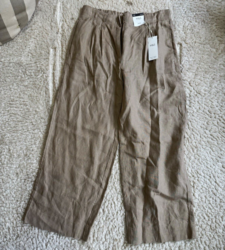 Women beige linen - m&s,