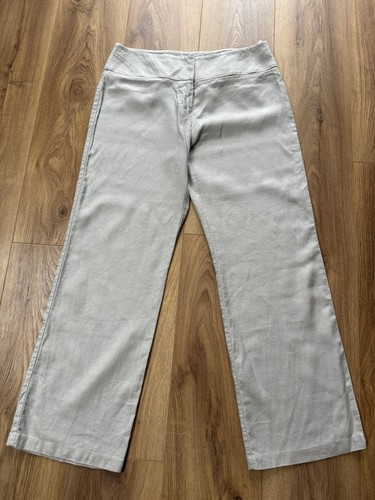 Linen blend trousers uk - linen,