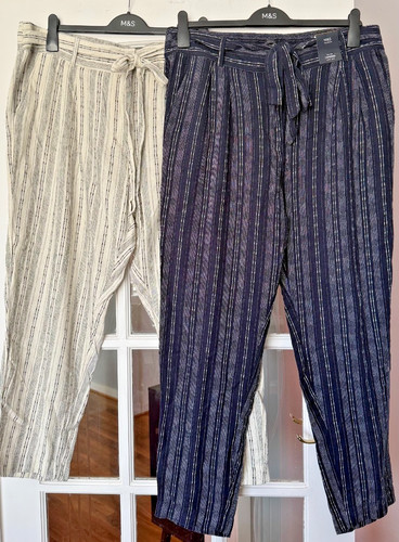 Bnwt linen rich striped - bnwt, m&s