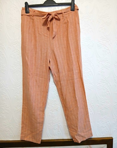 Beige striped linen - m&co,