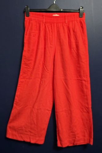 Ladies red wide - wide, leg