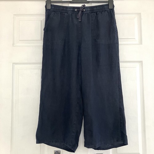 Pure linen cropped wide - cropped,