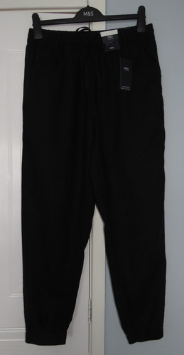 Linen peg trousers - m&s,