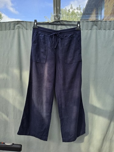 Navy blue linen blend - m&s,