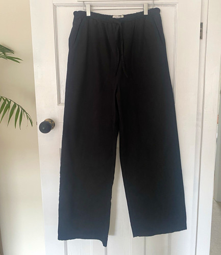 Size long black cotton - m&s,