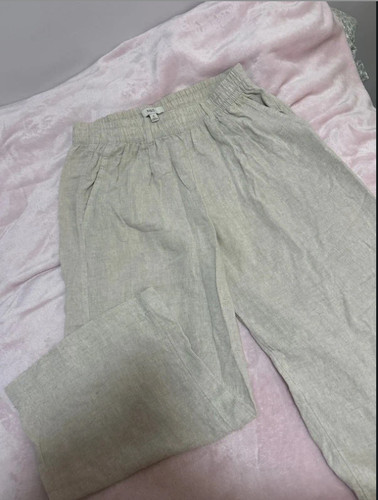 Linen rich wide - wide, leg
