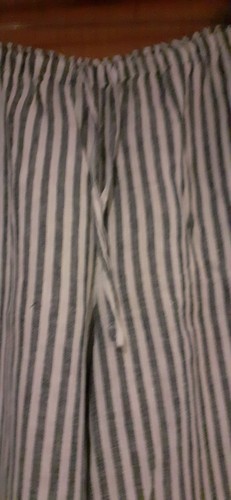 Grey and white striped - m&s,