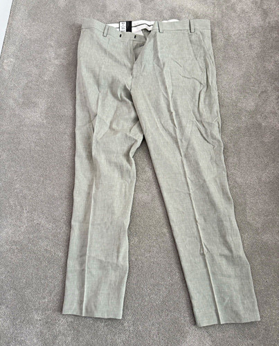 Men grey linen dress - m&s,