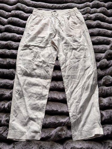 Ladies linen white - m&s,