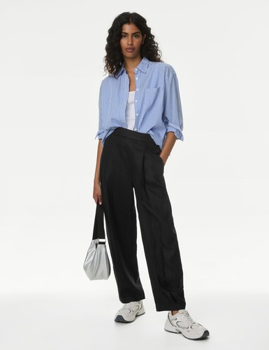 Womens linen carrot - linen,