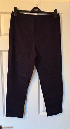 Navy linen blend - &,