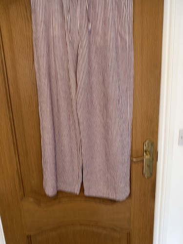 Linen mix striped wide - m&s, leg