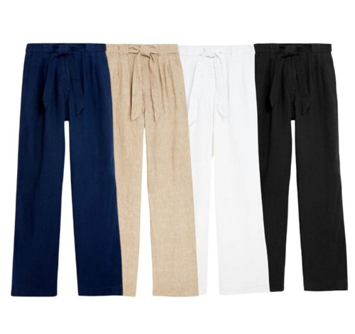 Linen wide trouser pure - m&s,